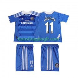 Maillot Rétro Domicile Chelsea DROGBA 11 2011 2012 Manches Courtes Jeune Enfant(+shorts)