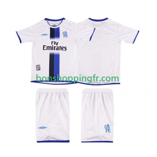 Maillot Rétro Extérieur Chelsea 2003 2004 Manches Courtes Jeune Enfant(+shorts) Maillot Rétro Extérieur Chelsea 2003 2004 Manches Courtes Jeune Enfant(+shorts)