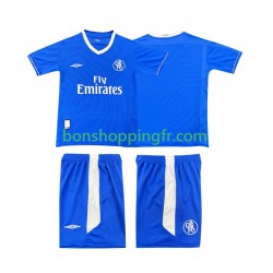 Maillot Rétro Domicile Chelsea 2003 2005 Manches Courtes Jeune Enfant(+shorts)
