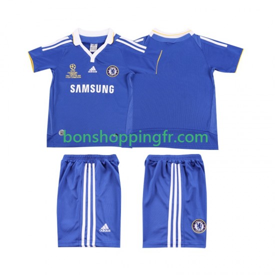 Maillot Rétro Domicile Chelsea 2007 2008 Manches Courtes Jeune Enfant(+shorts)