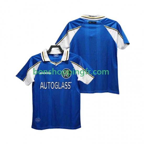 Maillot Rétro Domicile Chelsea 1997 1999 Manches Courtes Homme Maillot Rétro Domicile Chelsea 1997 1999 Manches Courtes Homme