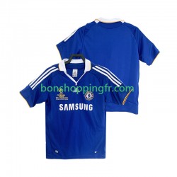 Maillot Rétro Domicile Chelsea 2007 2008 Manches Courtes Homme
