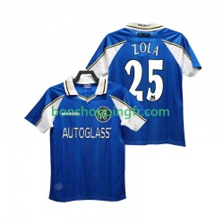 Maillot Rétro Domicile Chelsea ZOLA 25 1997 1999 Manches Courtes Homme