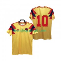 Maillot Rétro Domicile Colombie 10 1990 Manches Courtes Homme