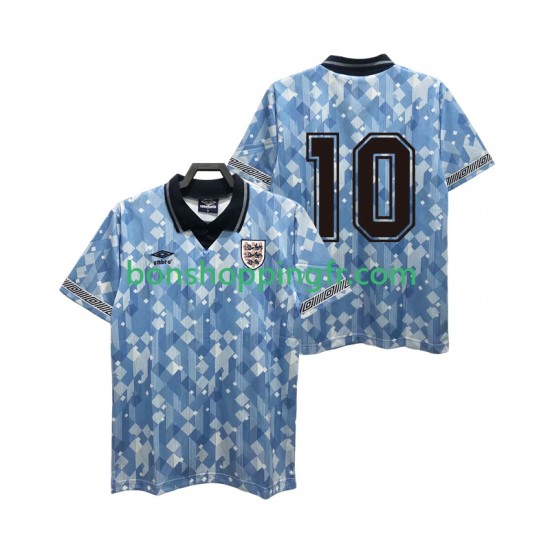 Maillot Rétro 3ème Angleterre 10 1990 Manches Courtes Homme Maillot Rétro 3ème Angleterre 10 1990 Manches Courtes Homme