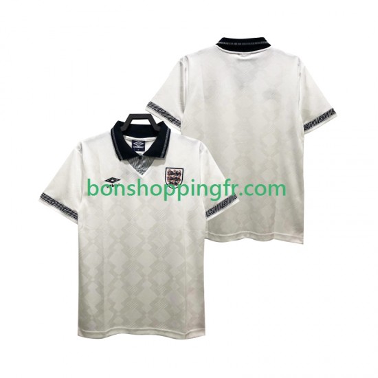 Maillot Rétro Domicile Angleterre 1990 Manches Courtes Homme Maillot Rétro Domicile Angleterre 1990 Manches Courtes Homme