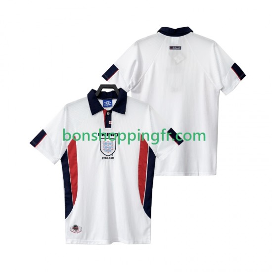 Maillot Rétro Domicile Angleterre 1998 Manches Courtes Homme
