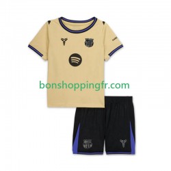 Maillot Extérieur FC Barcelone 2025-2026 Manches Courtes Jeune Enfant(+shorts)