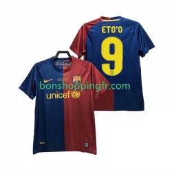 Maillot Rétro Domicile FC Barcelone ETO O 9 Champions League 2008 2009 Manches Courtes Homme