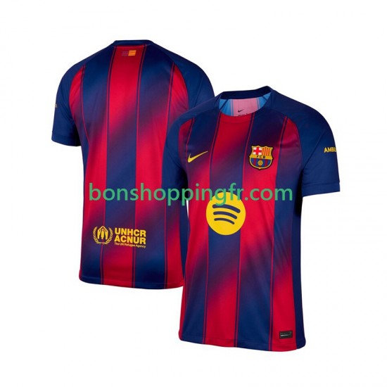 Maillot Domicile FC Barcelone 2025-2026 Manches Courtes Homme Maillot Domicile FC Barcelone 2025-2026 Manches Courtes Homme