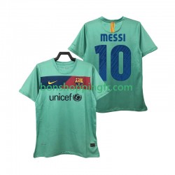 Maillot Rétro Extérieur FC Barcelone Lionel Messi 10 2010 2011 Manches Courtes Homme