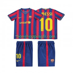 Maillot Rétro Domicile FC Barcelone Lionel Messi 10 2009 2010 Manches Courtes Jeune Enfant(+shorts)