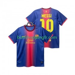 Maillot Rétro Domicile FC Barcelone Lionel Messi 10 2012 2013 Manches Courtes Homme