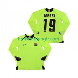 Maillot Rétro Extérieur FC Barcelone Lionel Messi 19 2005 2006 Manches Longues Homme