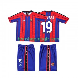 Maillot Rétro Domicile FC Barcelone Lionel Messi 19 1997 1998 Manches Courtes Jeune Enfant(+shorts)