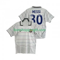 Maillot Rétro Extérieur FC Barcelone Lionel Messi 30 2003 2004 Manches Courtes Homme