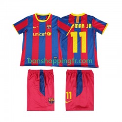 Maillot Rétro Domicile FC Barcelone Neymar JR 11 2010 2011 Manches Courtes Jeune Enfant(+shorts)