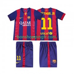 Maillot Rétro Domicile FC Barcelone Neymar JR 11 2014 2015 Manches Courtes Jeune Enfant(+shorts)