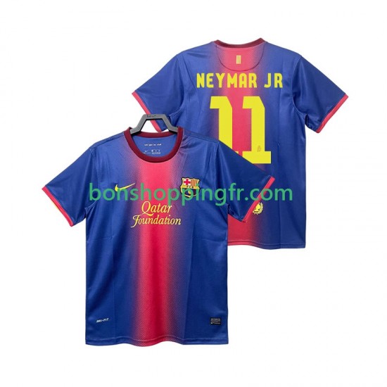 Maillot Rétro Domicile FC Barcelone Neymar JR 11 2012 2013 Manches Courtes Homme Maillot Rétro Domicile FC Barcelone Neymar JR 11 2012 2013 Manches Courtes Homme