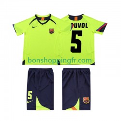 Maillot Rétro Extérieur FC Barcelone PUVDL 5 2005 2006 Manches Courtes Jeune Enfant(+shorts)