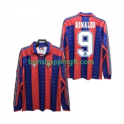 Maillot Rétro Domicile FC Barcelone RONALDO 9 1996 1997 Manches Longues Homme
