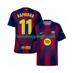 Maillot Domicile FC Barcelone Raphinha 11 Champions League 2025-2026 Manches Courtes Homme