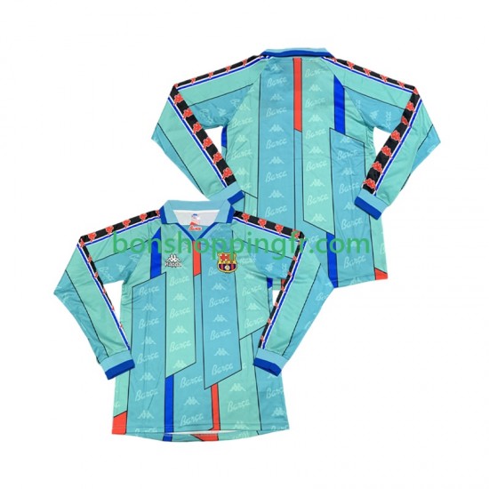 Maillot Rétro Extérieur FC Barcelone 1996 1997 Manches Longues Homme