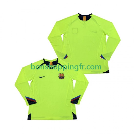 Maillot Rétro Extérieur FC Barcelone 2005 2006 Manches Longues Homme