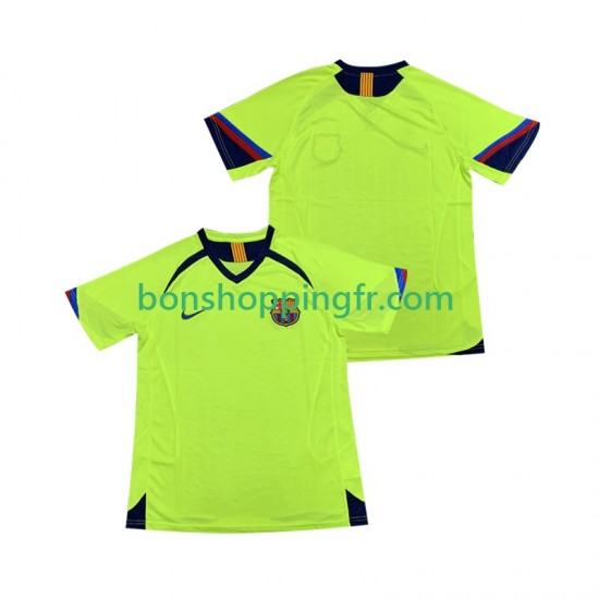 Maillot Rétro Extérieur FC Barcelone 2005 2006 Manches Courtes Homme