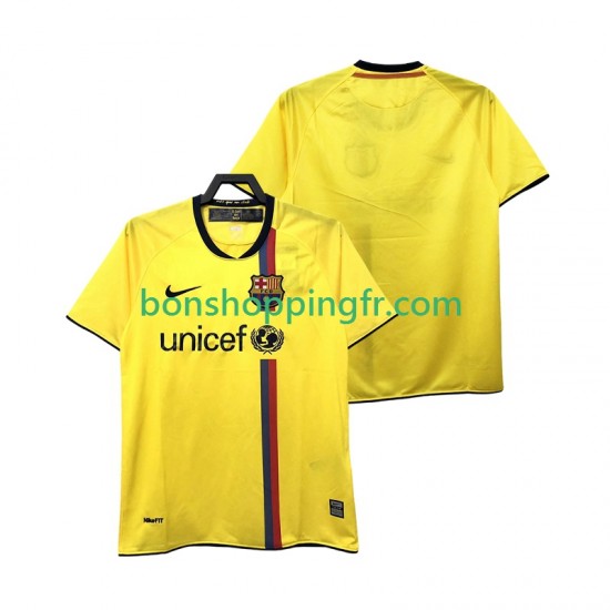 Maillot Rétro Extérieur FC Barcelone 2008 2009 Manches Courtes Homme Maillot Rétro Extérieur FC Barcelone 2008 2009 Manches Courtes Homme