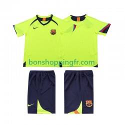 Maillot Rétro Extérieur FC Barcelone 2005 2006 Manches Courtes Jeune Enfant(+shorts)