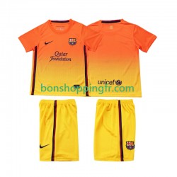 Maillot Rétro Extérieur FC Barcelone 2012 2013 Manches Courtes Jeune Enfant(+shorts)