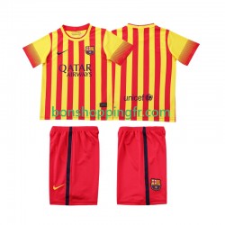 Maillot Rétro Extérieur FC Barcelone 2013 2014 Manches Courtes Jeune Enfant(+shorts)