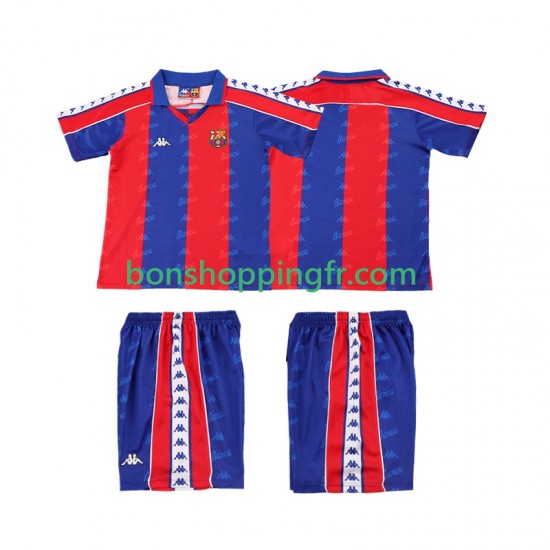 Maillot Rétro Domicile FC Barcelone 1992 1995 Manches Courtes Jeune Enfant(+shorts) Maillot Rétro Domicile FC Barcelone 1992 1995 Manches Courtes Jeune Enfant(+shorts)