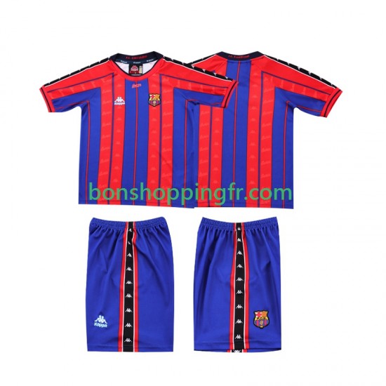 Maillot Rétro Domicile FC Barcelone 1997 1998 Manches Courtes Jeune Enfant(+shorts) Maillot Rétro Domicile FC Barcelone 1997 1998 Manches Courtes Jeune Enfant(+shorts)