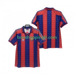 Maillot Rétro Domicile FC Barcelone 1996 1997 Manches Courtes Homme