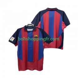 Maillot Rétro Domicile FC Barcelone 2003 2004 Manches Courtes Homme