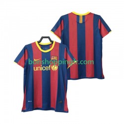 Maillot Rétro Domicile FC Barcelone 2010 2011 Manches Courtes Homme