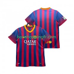 Maillot Rétro Domicile FC Barcelone 2013 2014 Manches Courtes Homme