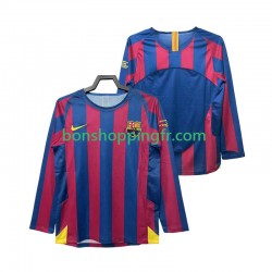 Maillot Rétro Domicile FC Barcelone Champions League 2005 2006 Manches Longues Homme