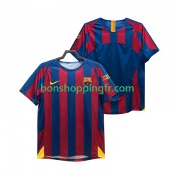 Maillot Rétro Domicile FC Barcelone Champions League 2005 2006 Manches Courtes Homme