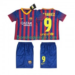 Maillot Rétro Domicile FC Barcelone SUARZE 9 2013 2014 Manches Courtes Jeune Enfant(+shorts)