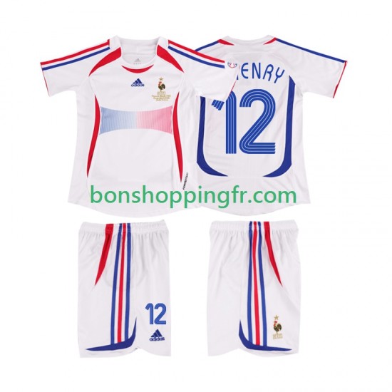 Maillot Rétro Extérieur France Henry 12 2006 Manches Courtes Jeune Enfant(+shorts)