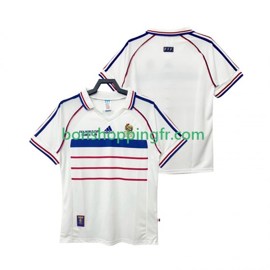 Maillot Rétro Extérieur France 1998 Manches Courtes Homme Maillot Rétro Extérieur France 1998 Manches Courtes Homme