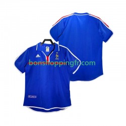 Maillot Rétro Domicile France 2000 Manches Courtes Homme