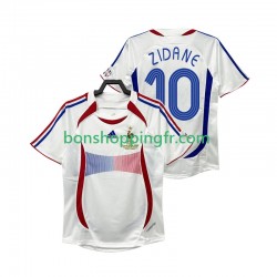 Maillot Rétro Extérieur France ZIDANE 10 2006 Manches Courtes Homme