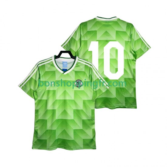 Maillot Rétro Extérieur Allemagne 10 1990 Manches Courtes Homme
