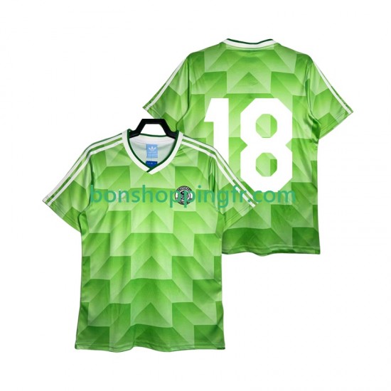 Maillot Rétro Extérieur Allemagne 18 1990 Manches Courtes Homme