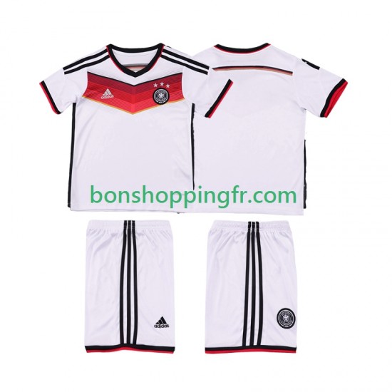 Maillot Rétro Domicile Allemagne 2014 Manches Courtes Jeune Enfant(+shorts)