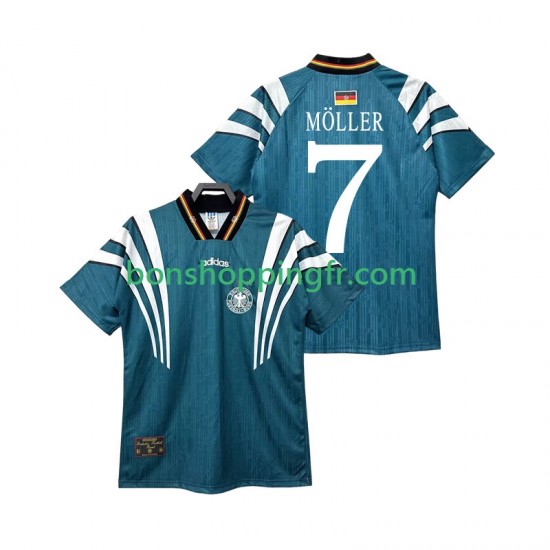 Maillot Rétro Extérieur Allemagne MOLLER 7 1996 Manches Courtes Homme